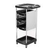 ZYFA Salon Trolley with 3 Drawers, Black view 1