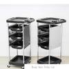 ZYFA Salon Trolley with 3 Drawers, Black view 2