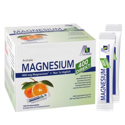 Avitale Magnesium 400 Direct Orange, Direct-Intake Sticks, 100 Sticks
