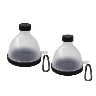 REOOHOUSE Portable Supplement Powder and Tablet Funnel, Protein BCAA Creatine Capsule Storage, 2-Pack