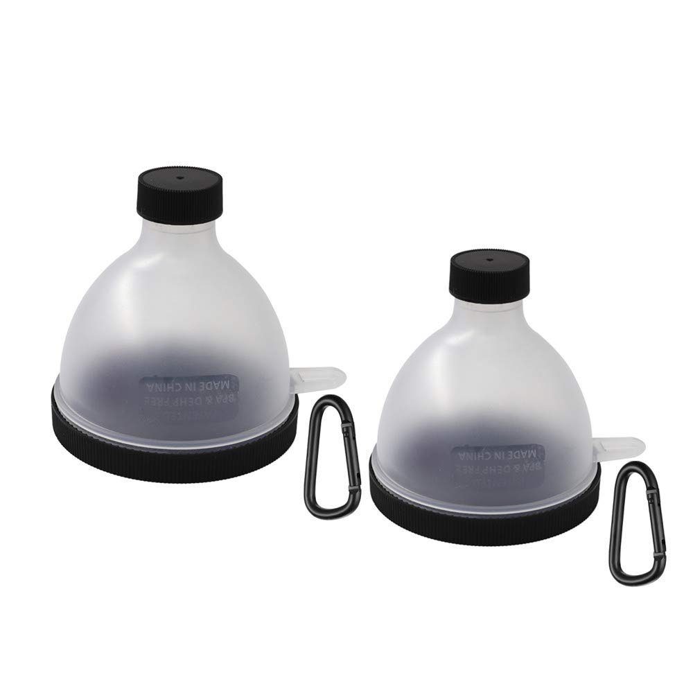 REOOHOUSE Portable Supplement Powder and Tablet Funnel, Protein BCAA Creatine Capsule Storage, 2-Pack