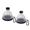 REOOHOUSE Portable Supplement Powder and Tablet Funnel, Protein BCAA Creatine Capsule Storage, 2-Pack view 1