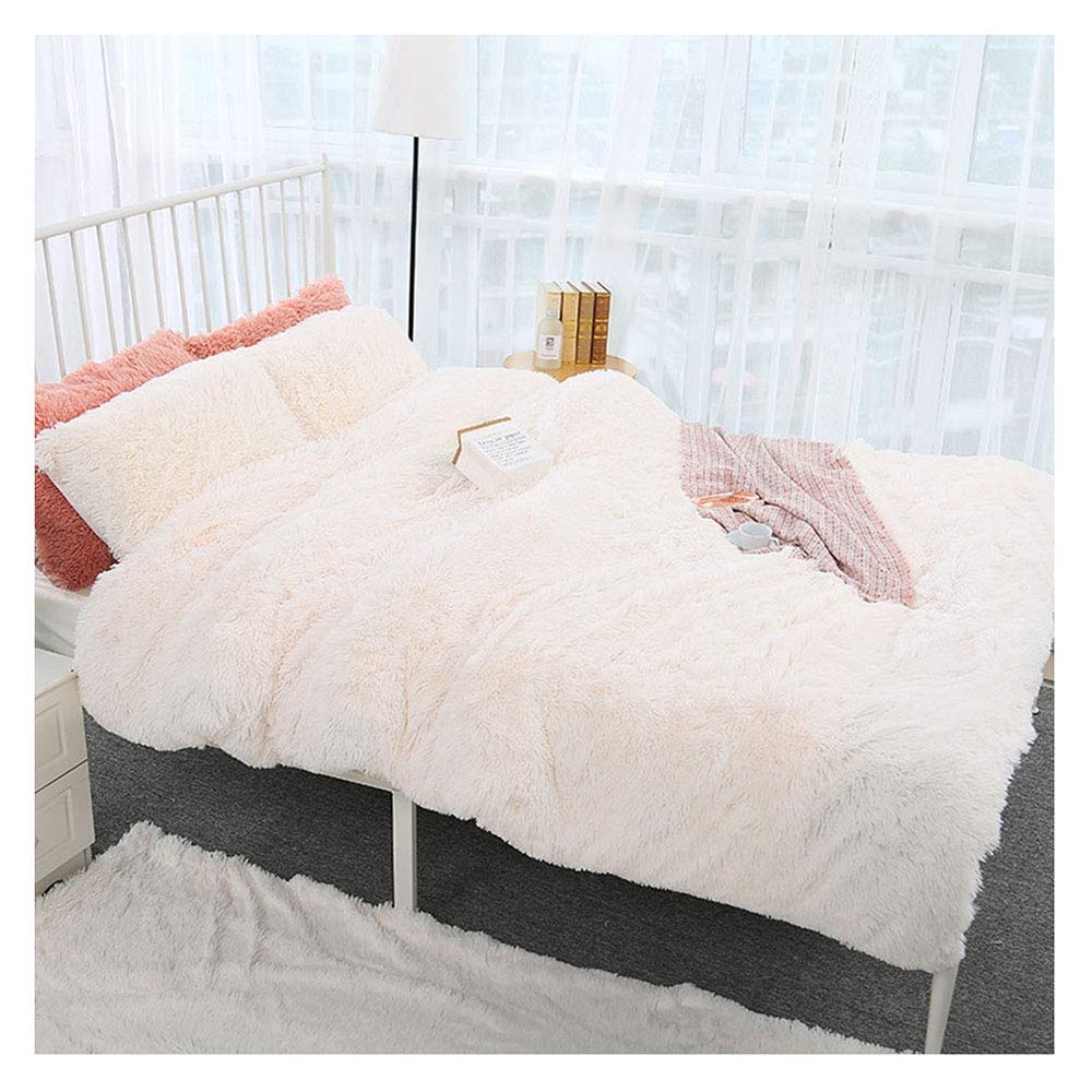 GELing Soft & Cozy Multifunctional Plush Flannel Blanket, Beige, 160 x 200 cm