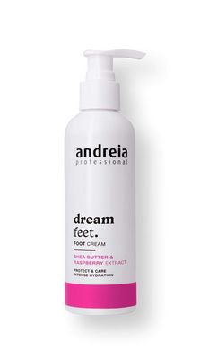 Andreia Professional Dream Feet Foot Cream with Shea Butter and Raspberry Extracts, 200 ml