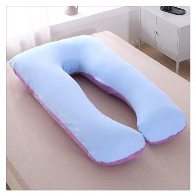 HONGBI U-Shaped Pregnancy and Nursing Pillow, Purple/Blue, 145 x 80 cm