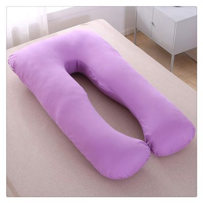 HONGBI U-Shaped Pregnancy, Nursing & Side Sleeper Pillow, Purple, 145 x 80 cm