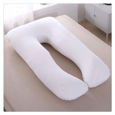 HONGBI U-Shaped Pregnancy and Nursing Pillow, White, 145 × 80 cm
