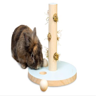 Beeztees Hayra Play Tower, Small Animal, Wood, Mint, 30x30 cm