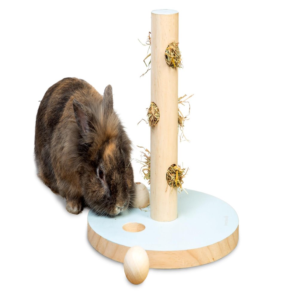 Beeztees Hayra Play Tower, Small Animal, Wood, Mint, 30x30 cm