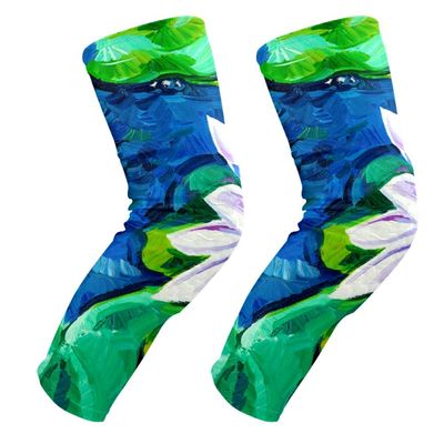 EZIOLY Knee Pads with Water Lily, Padded Support for Men and Women