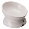 Trixie Cat Feeding Station, Ceramic, White view 2