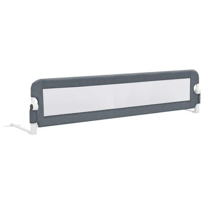Wakects Baby Bed Rail, 180 cm Foldable Bed Guard for Fall Protection, Black