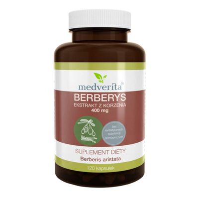 Berberine 120 Capsules (Berberis Extract 400 mg) | Medverita