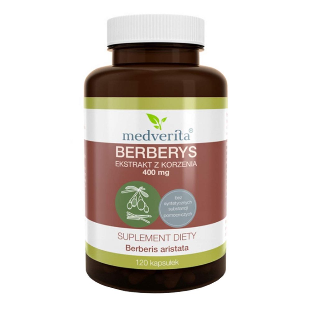 Berberine 120 Capsules (Berberis Extract 400 mg) | Medverita