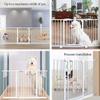Baby Stair Safety Gate, Indoor Pet Gate for Small and Medium Dogs, White, 245–254 cm view 2