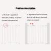 Baby Stair Safety Gate, Indoor Pet Gate for Small and Medium Dogs, White, 245–254 cm view 3