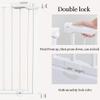 Baby Stair Safety Gate, Indoor Pet Gate for Small and Medium Dogs, White, 245–254 cm view 4