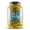 OLIVAS Gordillas, 2,500 g Gallon Jar, Hand-Stuffed, Pitted Spanish Giant Olives with Peppers view 1