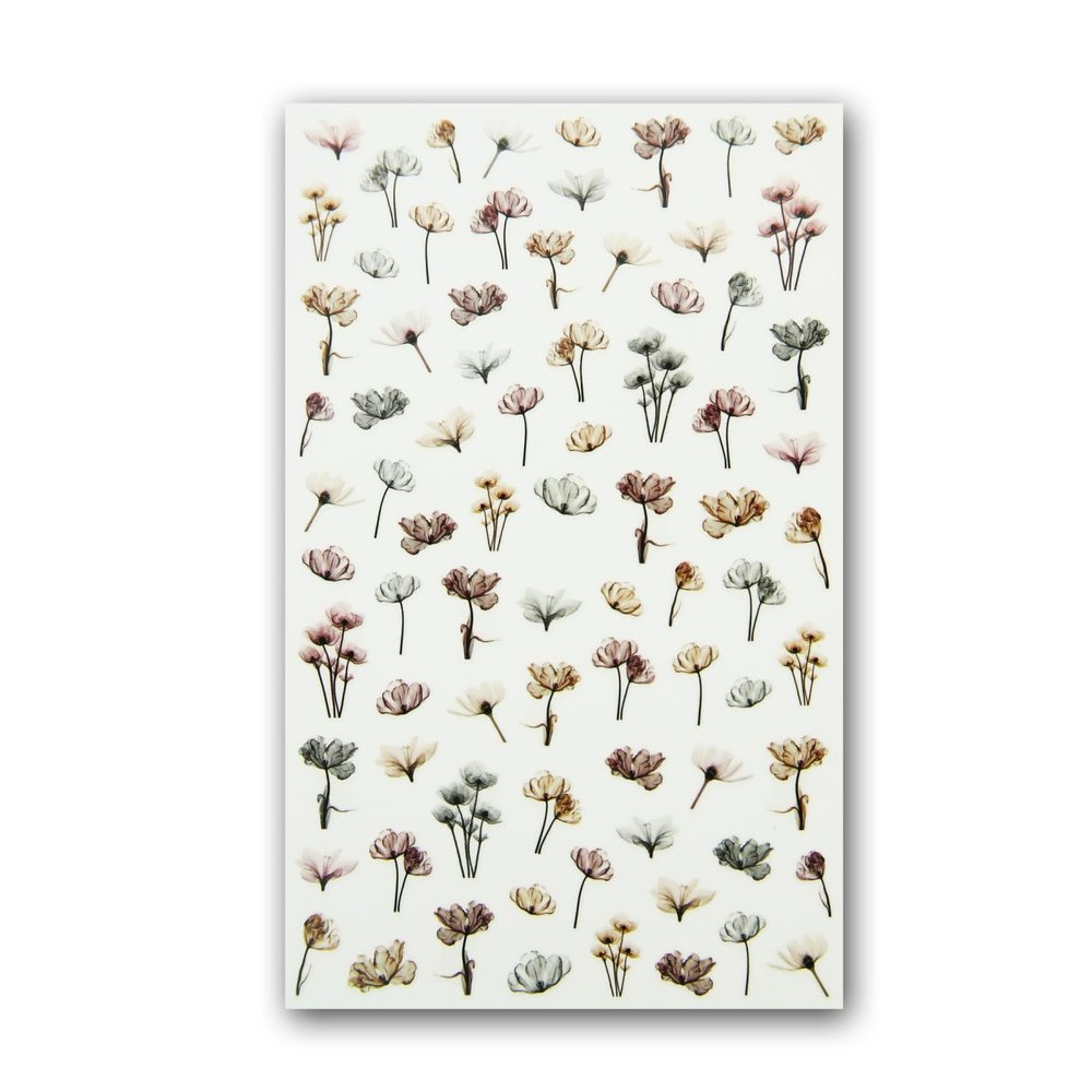 3 Sheets of Ultra-Slim Nail Art Stickers