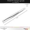 SCHWERTKRONE Straight Tweezers, 8 cm — Made in Solingen, Germany view 2