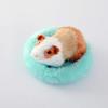 ECOSWAY Round Velvet Hamster Bed, Warm Small Pet Bed view 2