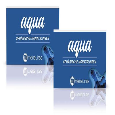 meineLinse Aqua Spherical Monthly Lenses, 6 Pack (formerly Oculsoft) (-5.25, 8.6, 14.2, 6)
