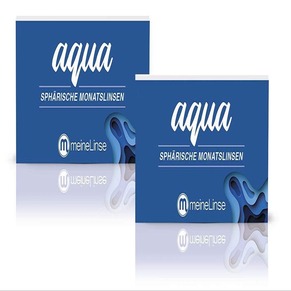 meineLinse Aqua Spherical Monthly Lenses, 6 Pack (formerly Oculsoft) (-5.25, 8.6, 14.2, 6)