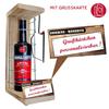 Personalized Gift for Men and Women – Iron Reserve Cage, Red Text, Ramazzotti Liqueur (1 x 0.70 L) with Saw view 2