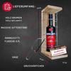 Personalized Gift for Men and Women – Iron Reserve Cage, Red Text, Ramazzotti Liqueur (1 x 0.70 L) with Saw view 3