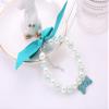 Dreamls Dog and Cat Collar with Bow and Bone Pendant view 3