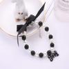 Dreamls Collar for Dogs and Cats with Bow and Bone Pendant view 2