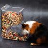 ECOSWAY Acrylic Hamster Food Dispenser - Automatic Feeder for Small Pets view 2