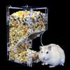 ECOSWAY Acrylic Hamster Food Dispenser - Automatic Feeder for Small Pets view 4