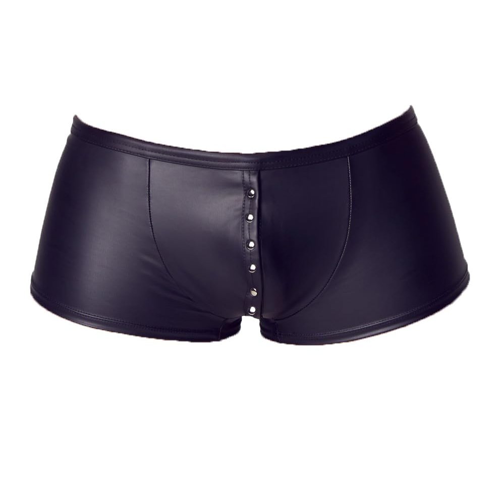 ORION Men's Pants – Sexy Wet-Look Boxers, Black