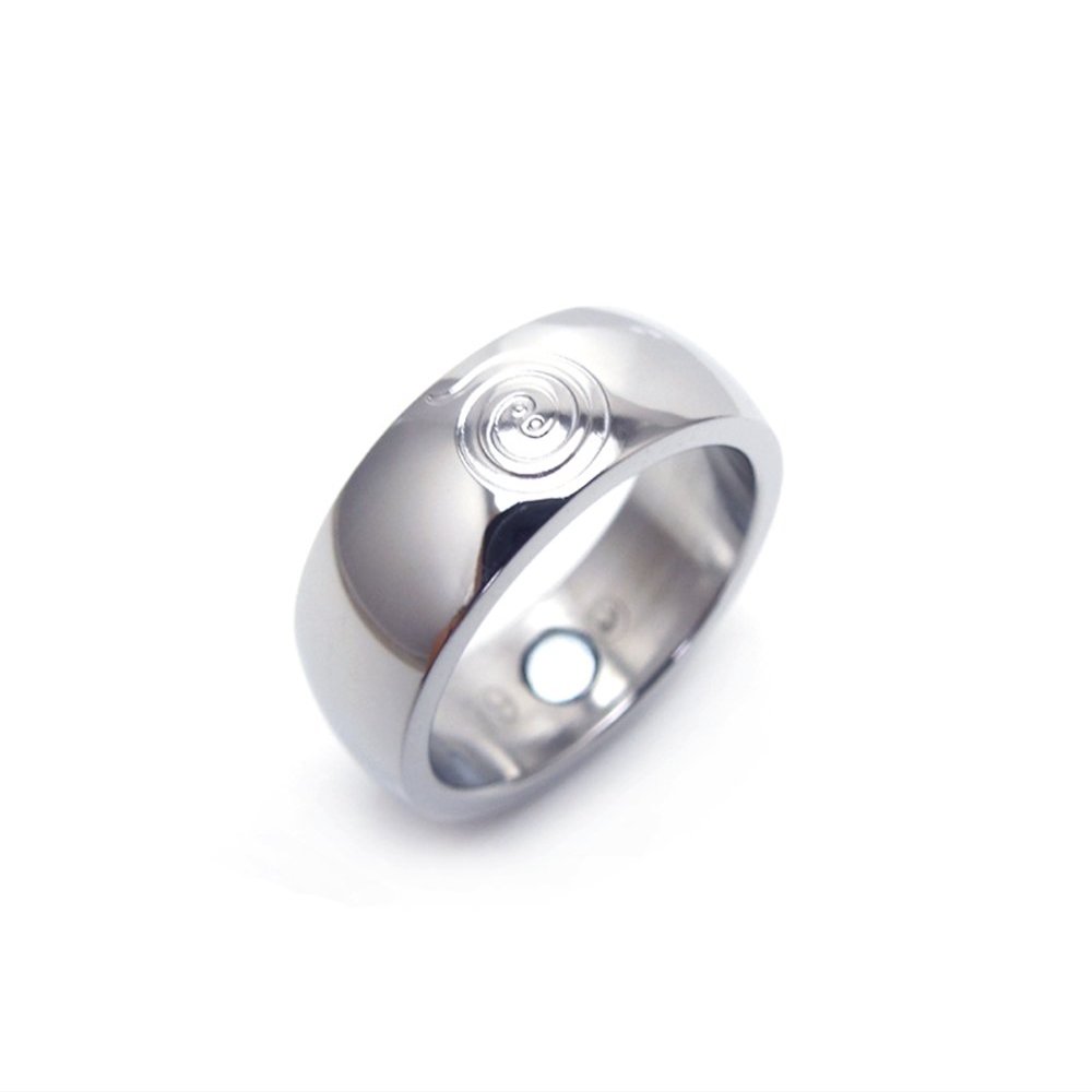 Magnetschmuck-4you Feng Shui Energy Fortune Magnetic Ring for Promoting LOVE and LUCK with Neodymium Magnet Energy Spiral, Magnetic Ring 1936 18