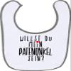 Kleckerliese Baby Bib with Velcro – “Will You Be My Godfather?” view 1