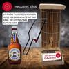 70th Birthday Gift Set: Franziskaner Weissbier in Saw-Openable Cage view 3