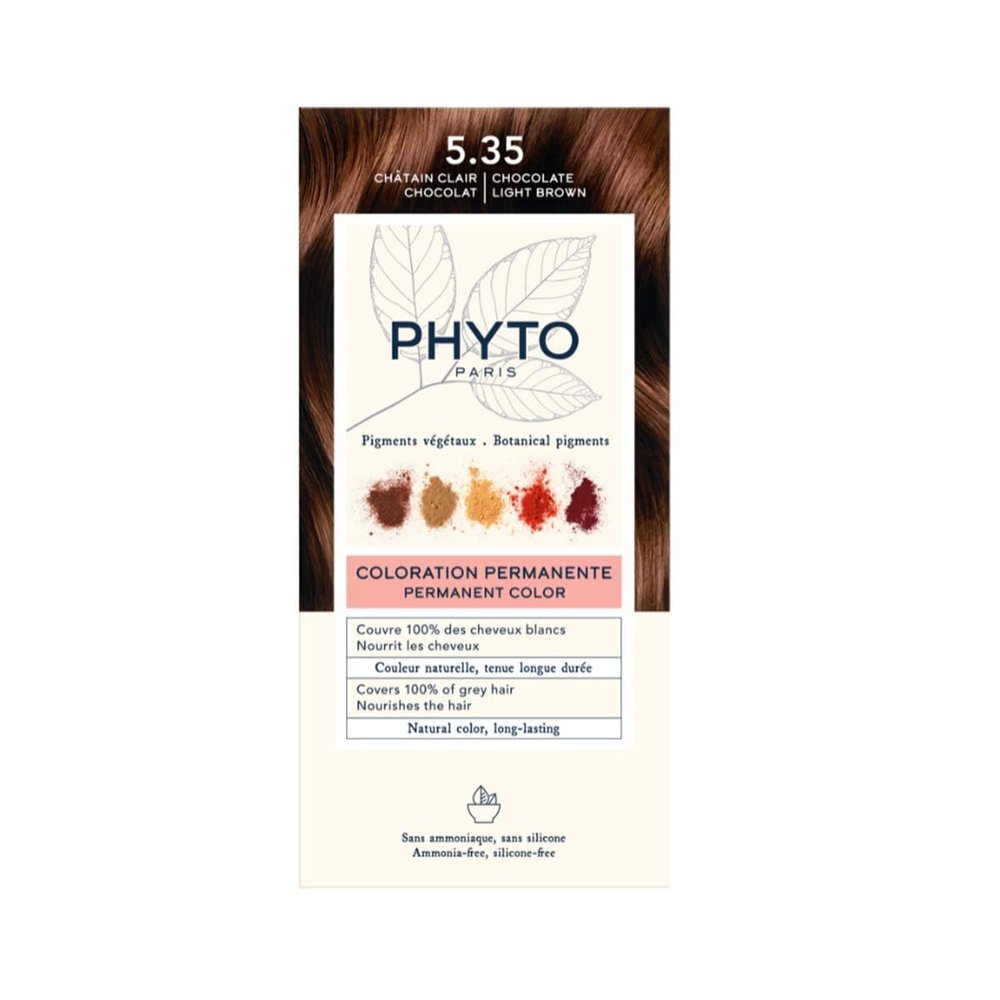 Phyto Phytocolor Box Hair Dye, 5.35 Golden Mahogany, 182 ml