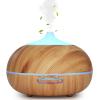 WD&CD 300 ml Aroma Diffuser and Humidifier with Wood Grain, 7-Color LED view 1