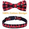 Moonpet Christmas Cat & Dog Collar with Bowtie - XS view 4