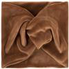 styleBREAKER Women's Velvet-Look Twist Knot Headband, Cognac view 1