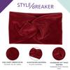 styleBREAKER Women's Velvet-Look Twist Knot Headband, Cognac view 4