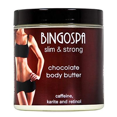 Chocolate Body Butter with Caffeine, Shea Butter and Retinol, 250 g – BINGOSPA