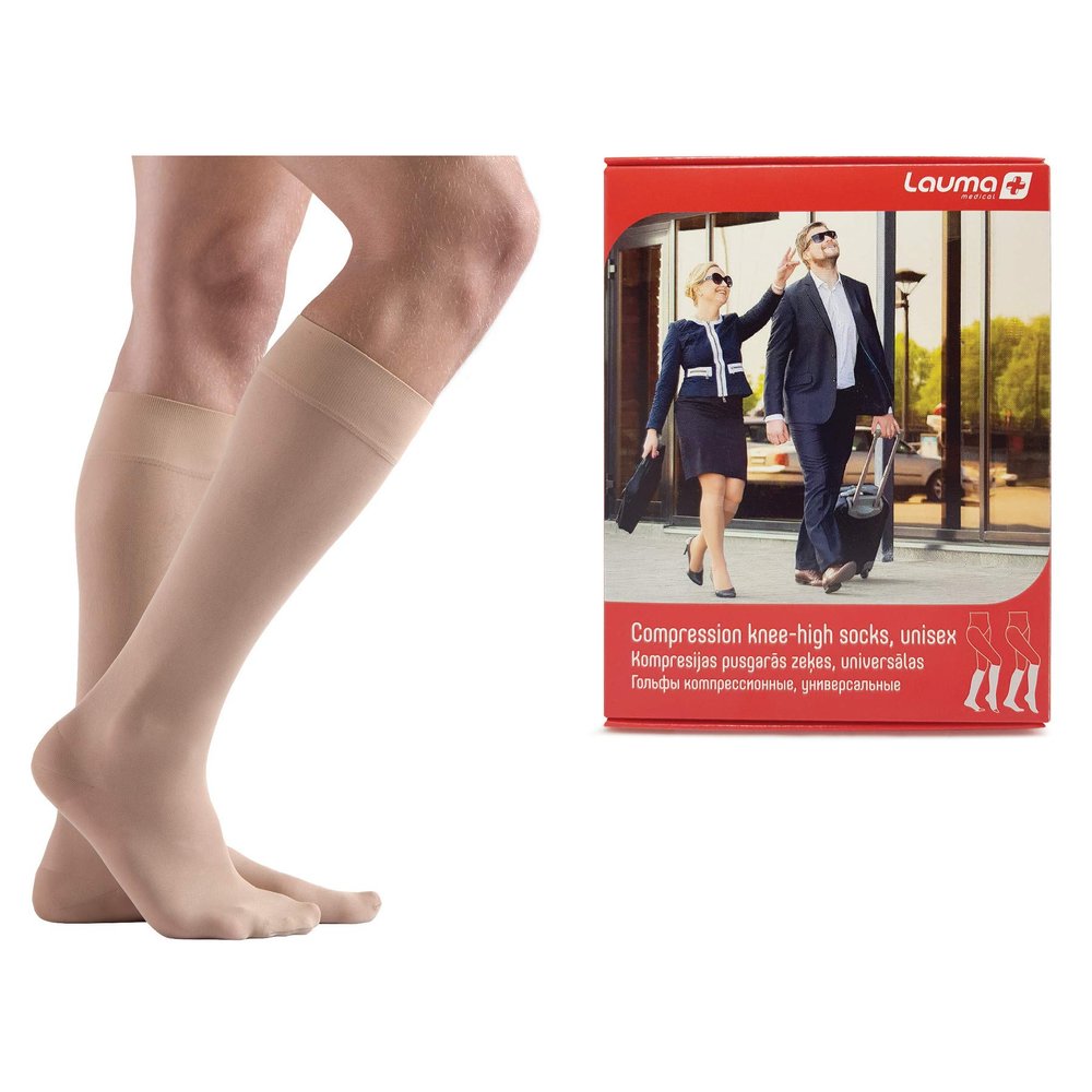 Lauma Medical Class II Closed-Toe Compression Knee-High Socks