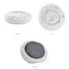 CXLY Round Plush Donut Pet Bed, Soft, Washable, Self-Warming, Light Gray, 120 cm view 2