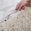 CXLY Round Plush Donut Pet Bed, Soft, Washable, Self-Warming, Light Gray, 120 cm view 4