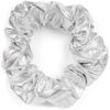 styleBREAKER Women's XXL Metallic Retro Scrunchie, Silver view 1