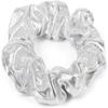 styleBREAKER Women's XXL Metallic Retro Scrunchie, Silver view 2