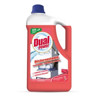 Dual Power HACCP Descaler for Dishwashers, Washing Machines, and Industrial Pasta Cookers, Quickly Removes Limescale, Neutral, 5000 ml
