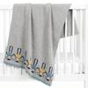 Sevira Kids Organic Cotton Baby Blanket, Knitted Monkey Design view 1